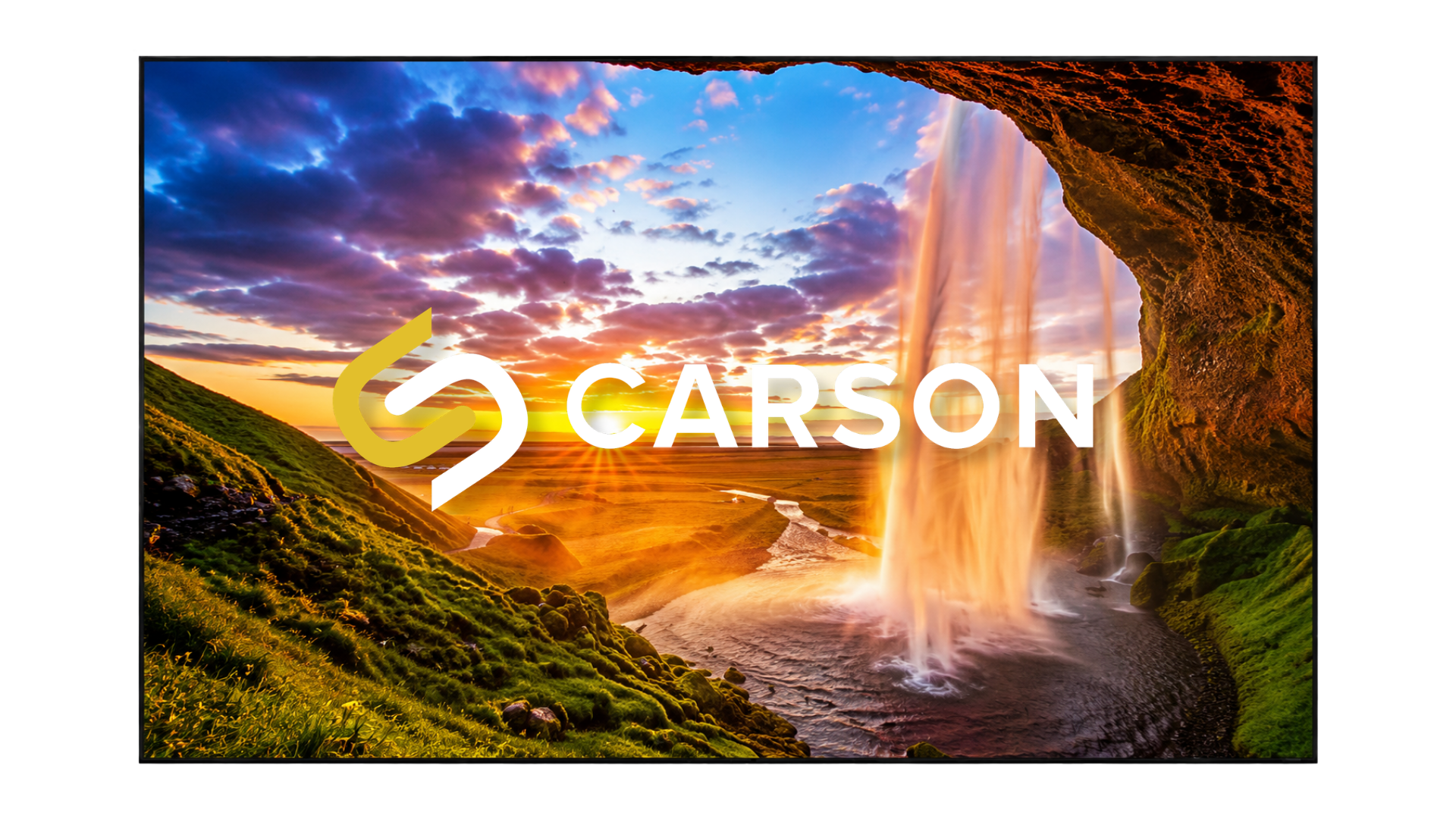 Carson Black Zero ALR Fixed Frame Projector Screen | 16:9